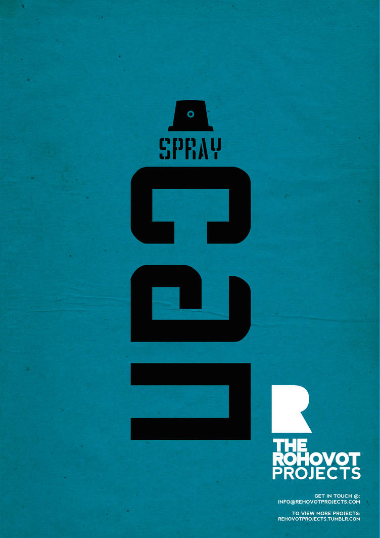 Spray Can Poster by The-Rehovot-Projects on DeviantArt