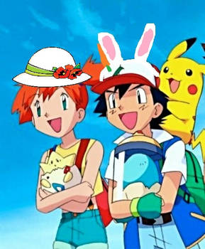Ash and Misty (Easter style)