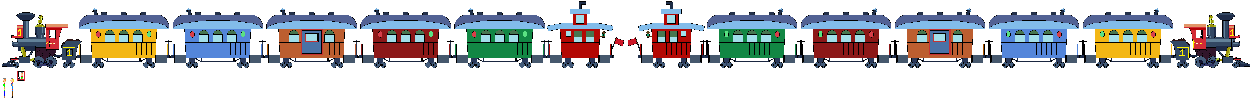 Casey Jr Color Codes Casey Jr with his passenger train sprites by TheJaLeonard on DeviantArt