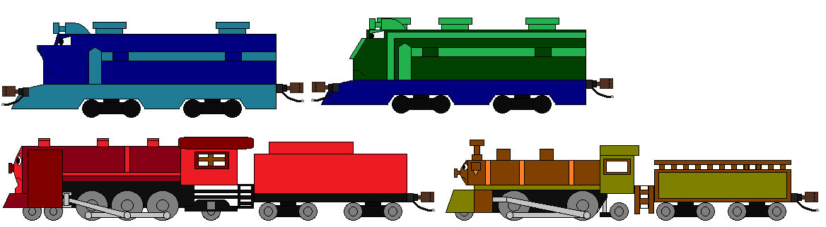 Deviantart Train Engine Four Important Engines by TheJaLeonard on DeviantArt