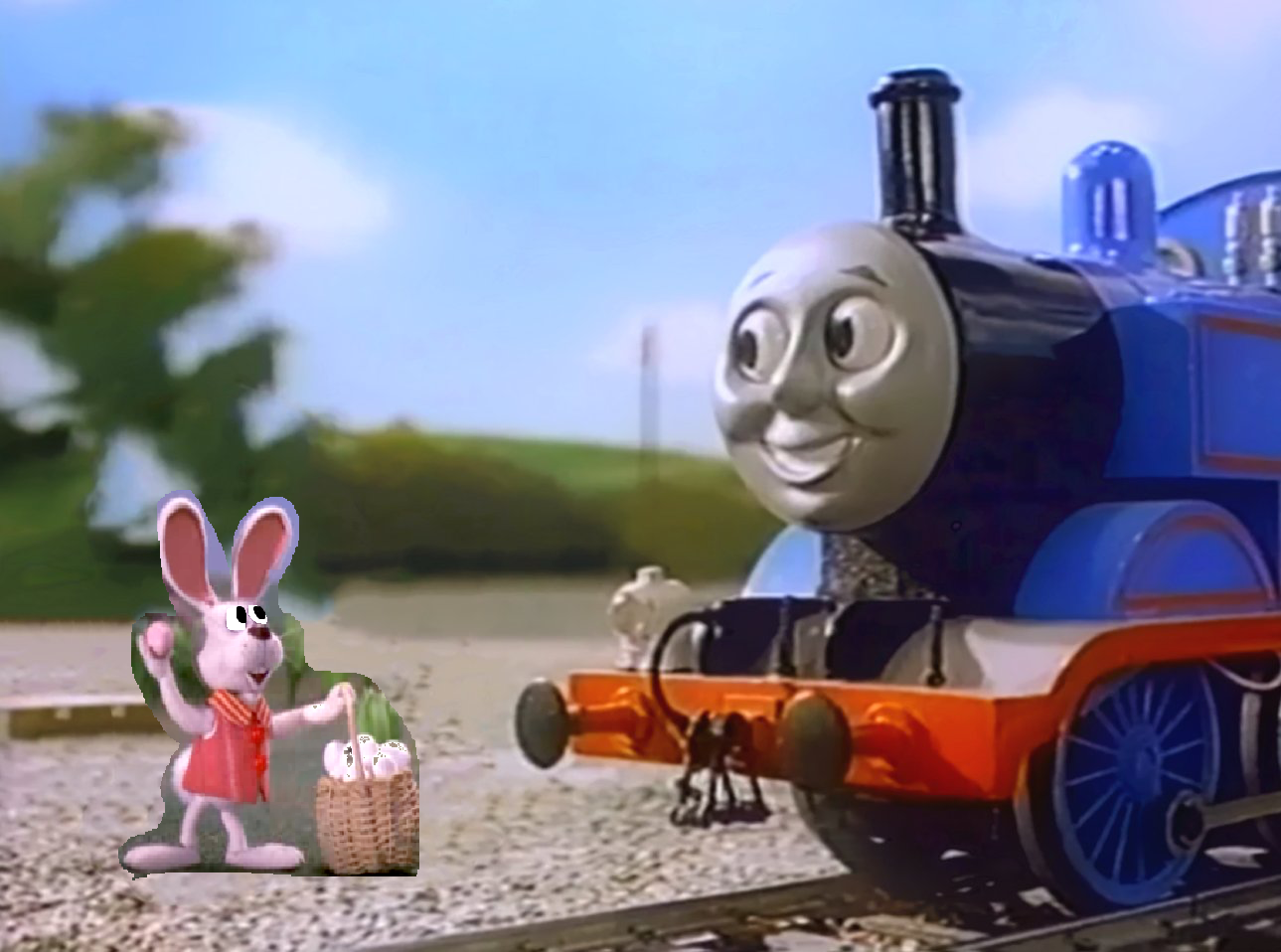 Thomas Meets Peter Cottontail by TheJaLeonard on DeviantArt