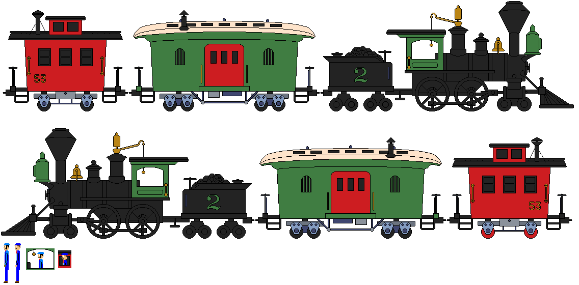 Johnny And The Us Mail Train Sprites (Poster) by TheJaLeonard on DeviantArt