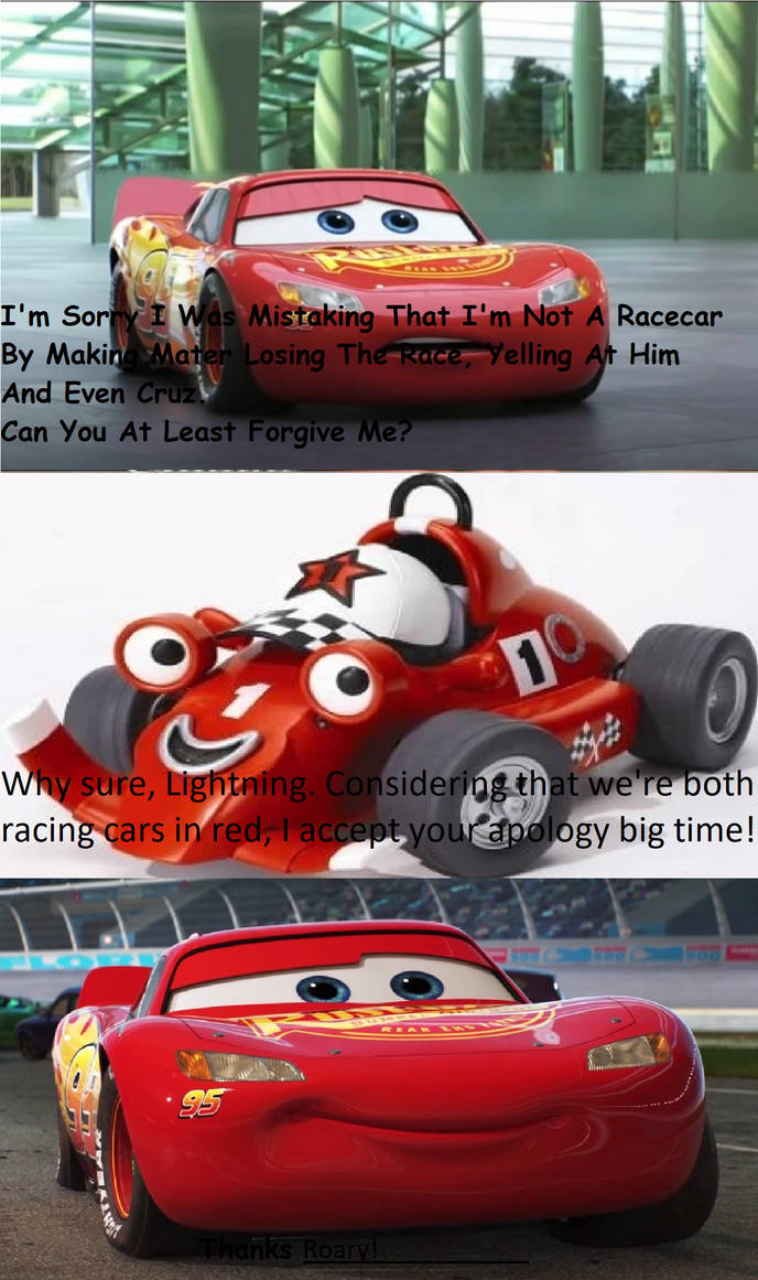 Roary Accepts Lightning McQueen s Apology By TheJaLeonard On DeviantArt roary-accepts-lightning-mcqueen-s-apology-by-thejaleonard-on-deviantart