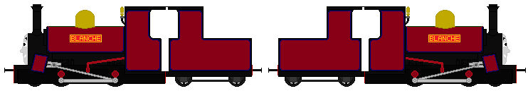 Blanche in marron and dark blue lining