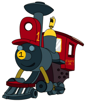 Casey Jr. Color Casey Jr with number 1 and nametag (no tender) by TheJaLeonard on ...