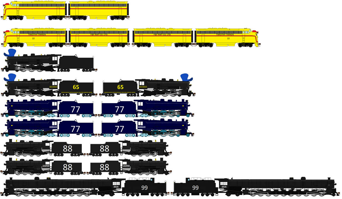 Big Tim locomotives updated by TheJaLeonard on DeviantArt