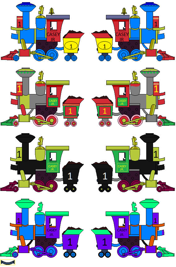 Casey Jr Color Codes Casey Jr in alternate liveries by TheJaLeonard on DeviantArt