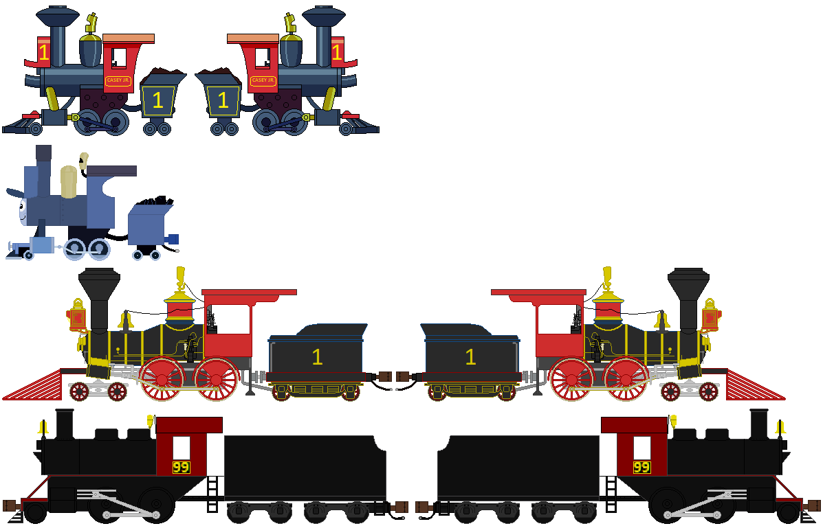 Casey Jr Color Codes Casey Jr's family V2 by TheJaLeonard on DeviantArt