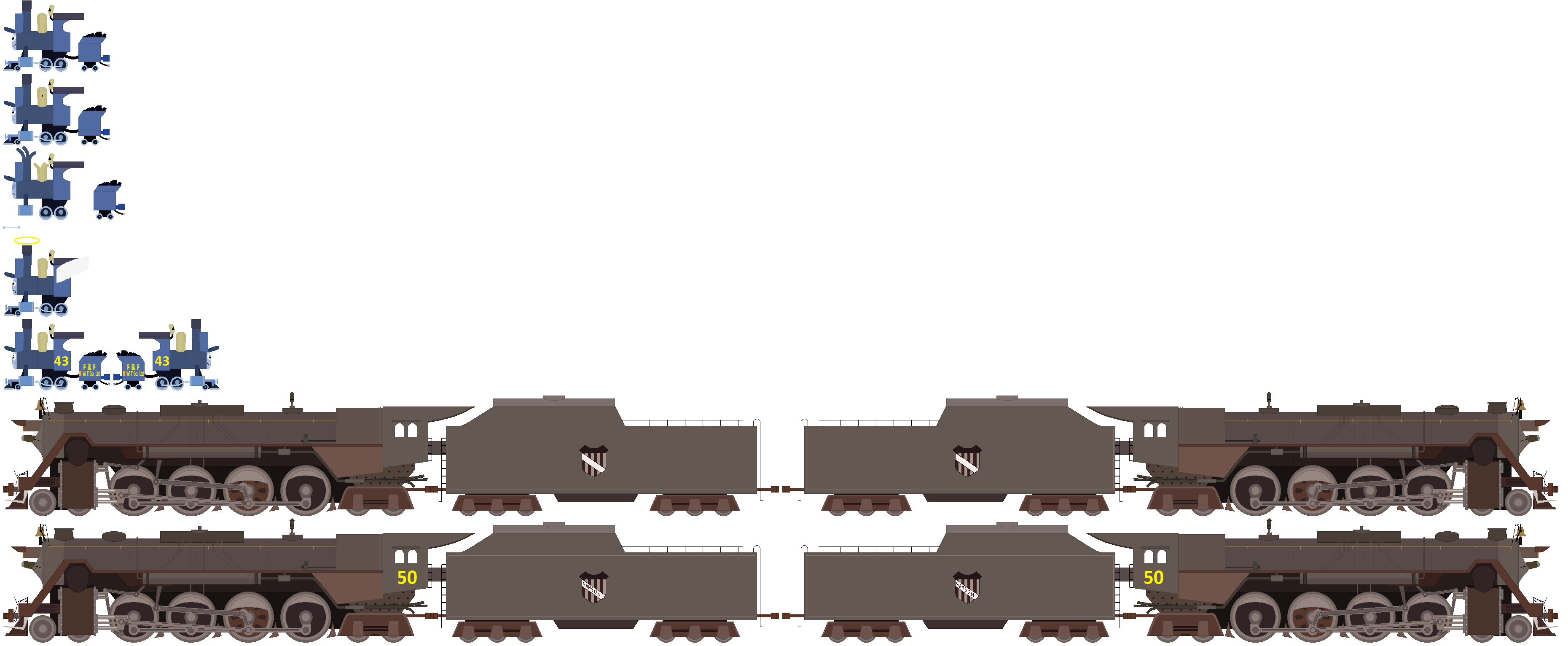 Deviantart Train Engine The Brave Locomotive main engines by TheJaLeonard on DeviantArt
