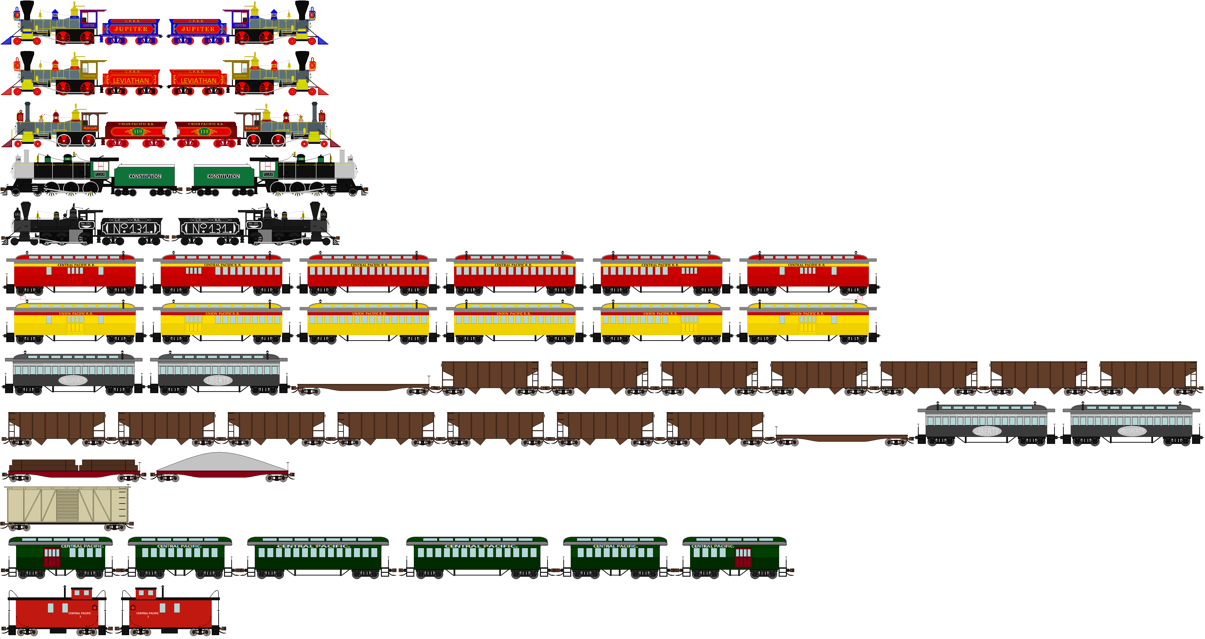 Train Roster Transcontinental Railroad Roster V2 by TheJaLeonard on DeviantArt