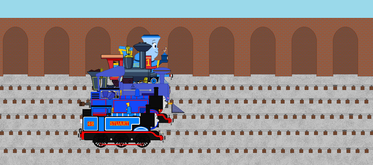 Deviantart Blue Steam Stuart and the True Blue Steam team by TheJaLeonard on DeviantArt