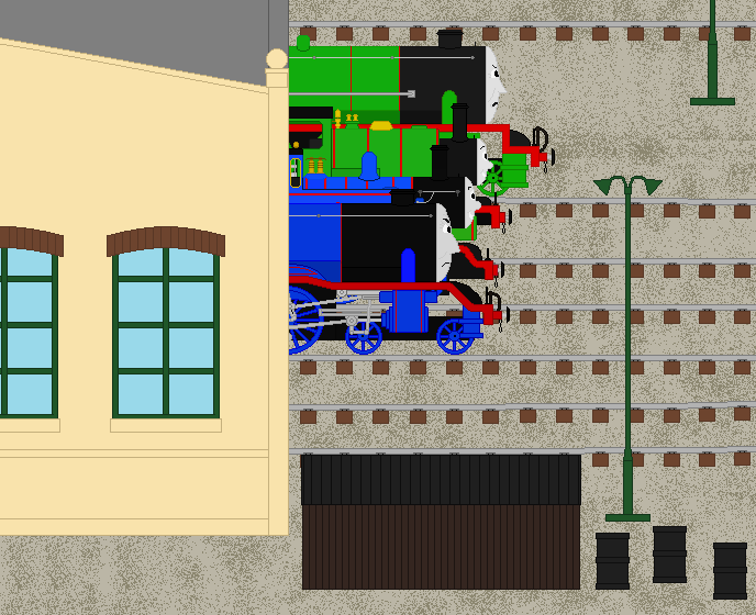 Tank Engines annoying The Big Engines by TheJaLeonard on DeviantArt