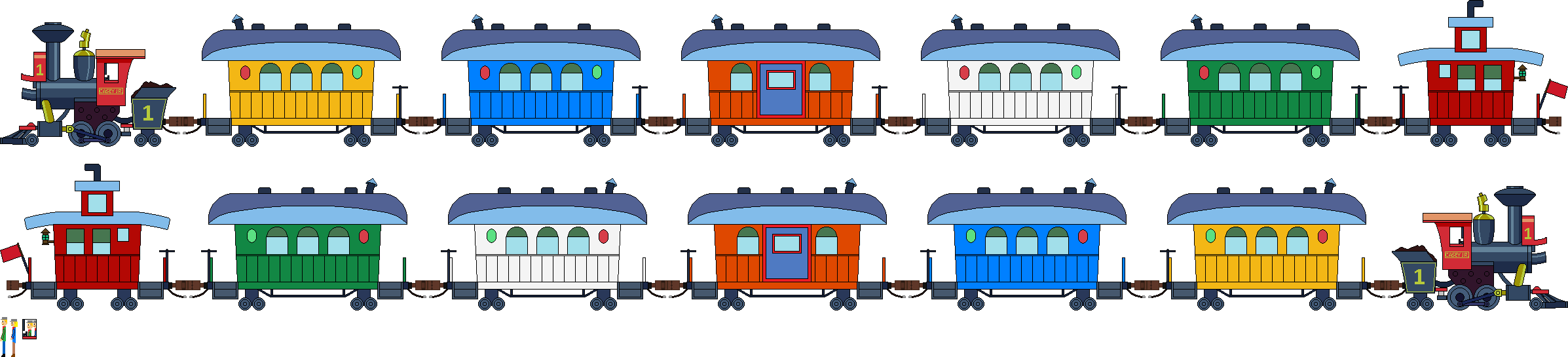 Casey Jr Color Codes Casey Jr and his passenger train v2 by TheJaLeonard on DeviantArt
