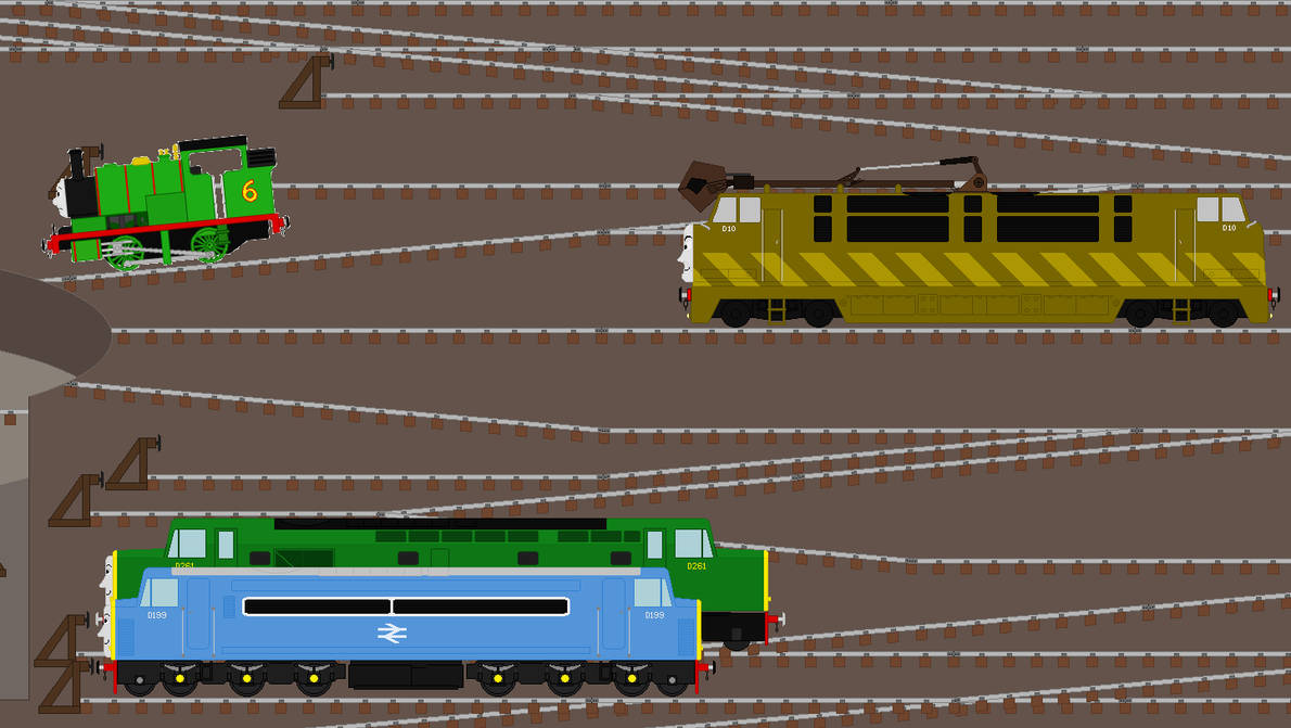Splodge D261 D261 and D199 in Day Of The Diesels by TheJaLeonard on DeviantArt