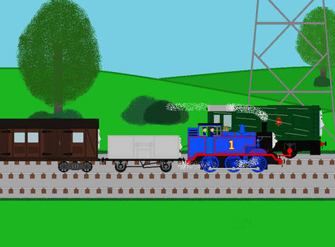 Thomas and Dante racing