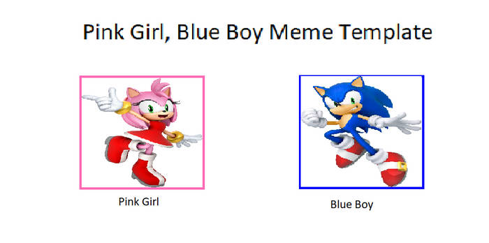 Pink girl and blue boy (Sonamy edition)