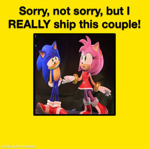 Sorry, not sorry, but I REALLY ship Sonamy