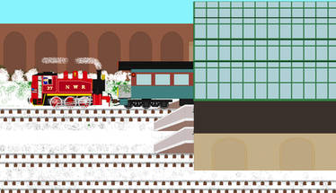 Rosie Shunting the Polar Express Coaches