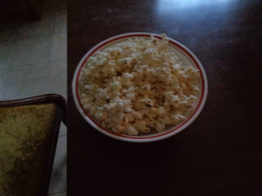 My first homemade popcorn