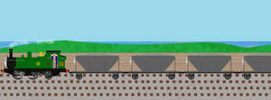 Oliver Taking Duck's Ballast Train