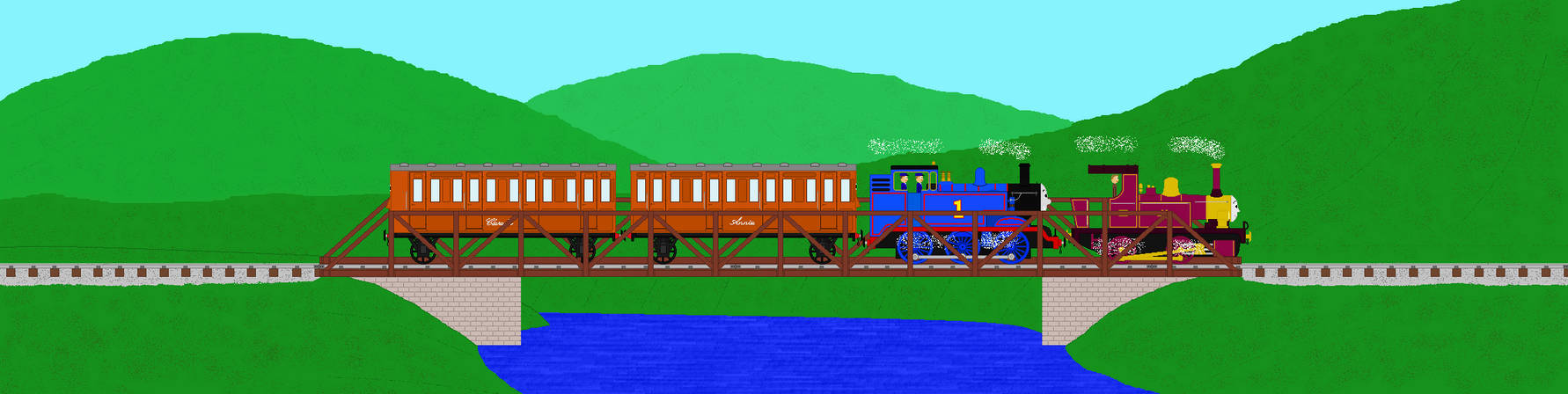 Thomas and Lady double heading
