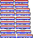 America 250 Streamlined coaches