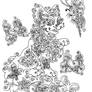 Printable Swirly Kitty Coloring Page