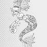 Printable Swirly Mermaid Coloring Page