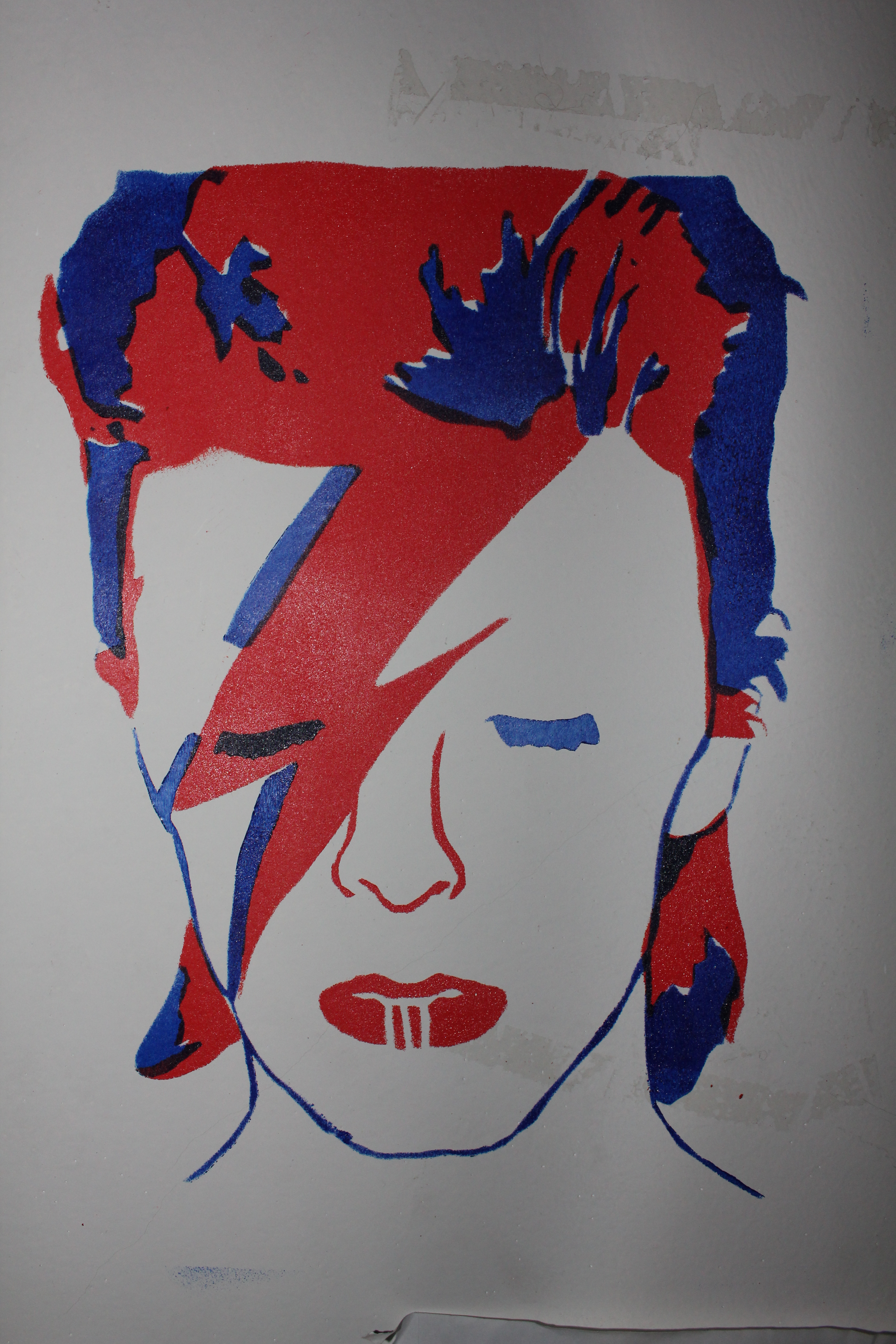 David Bowie stencil