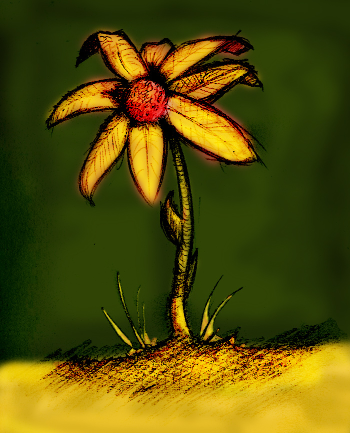 self image of a flower