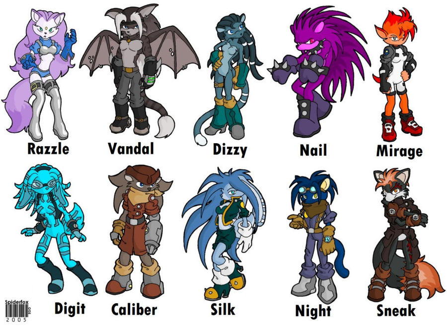 Mobain R Mobians by Spiderfoxtail on DeviantArt