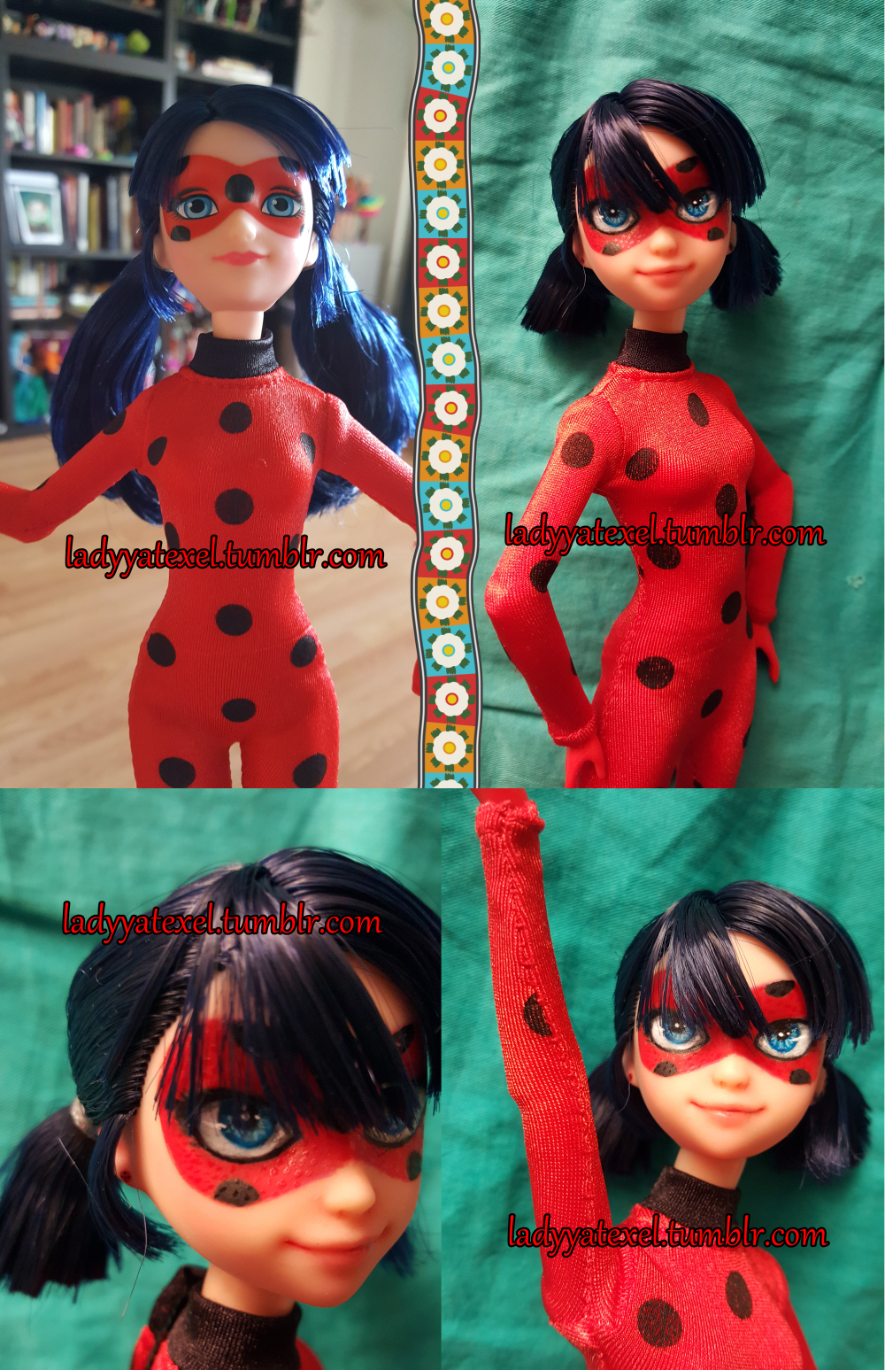 Check out the before and after of my Cat Noir repaint! I repainted his face  and made him a new suit! : r/miraculousladybug