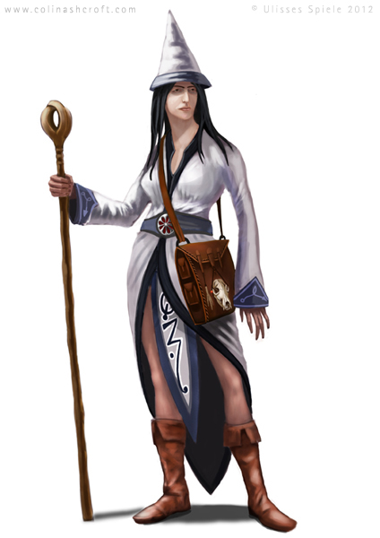 RPG character design female wizard