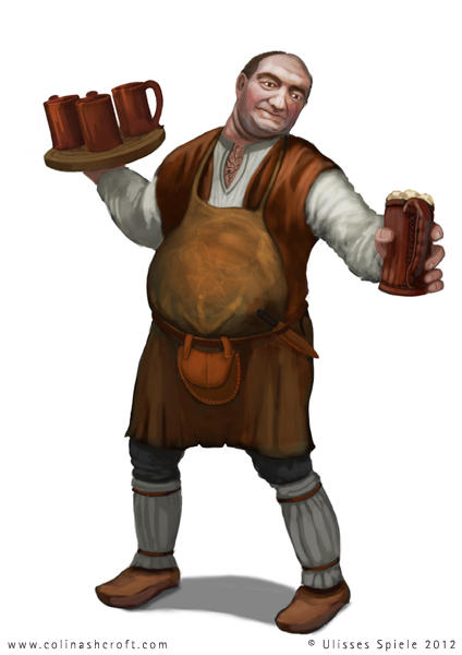 Elf Innkeeper Innkeeper RPG character design by Colin-Ashcroft on DeviantArt