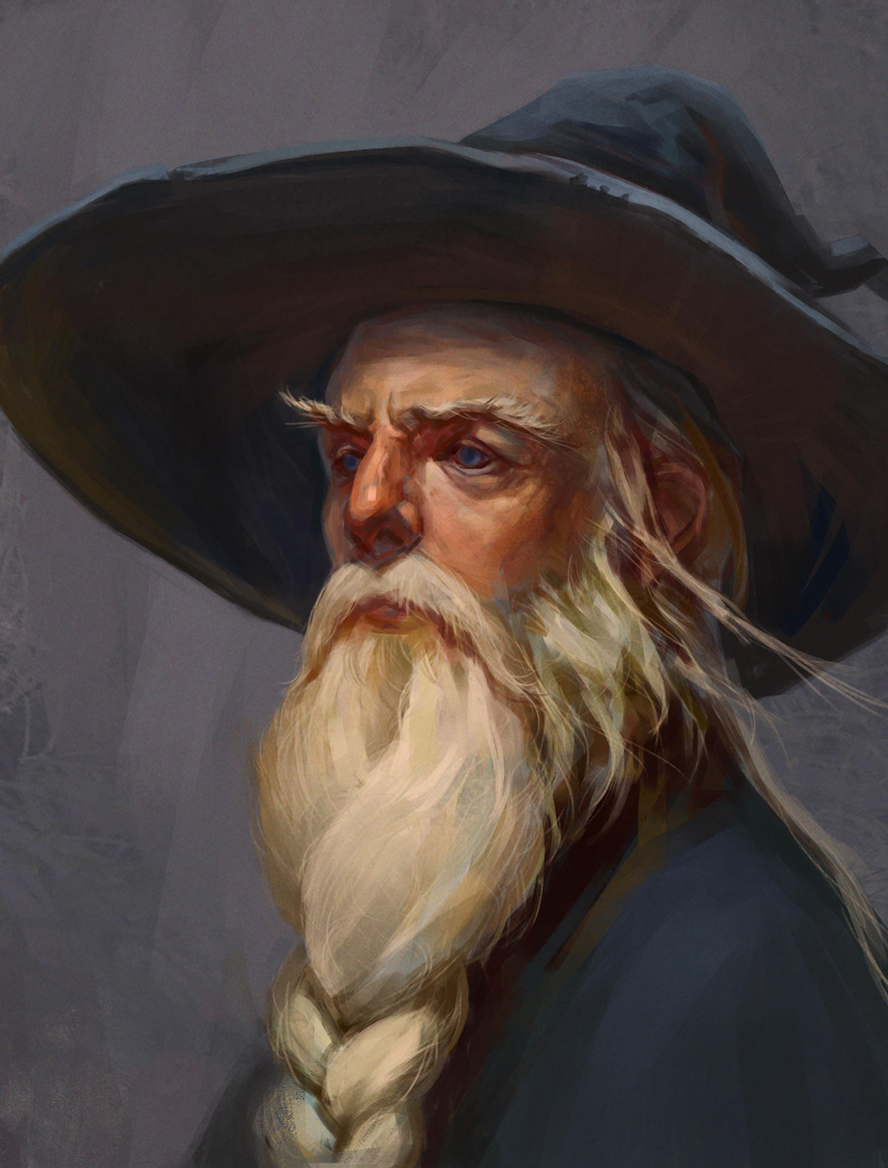 portrait of the wizard by blueavel on DeviantArt