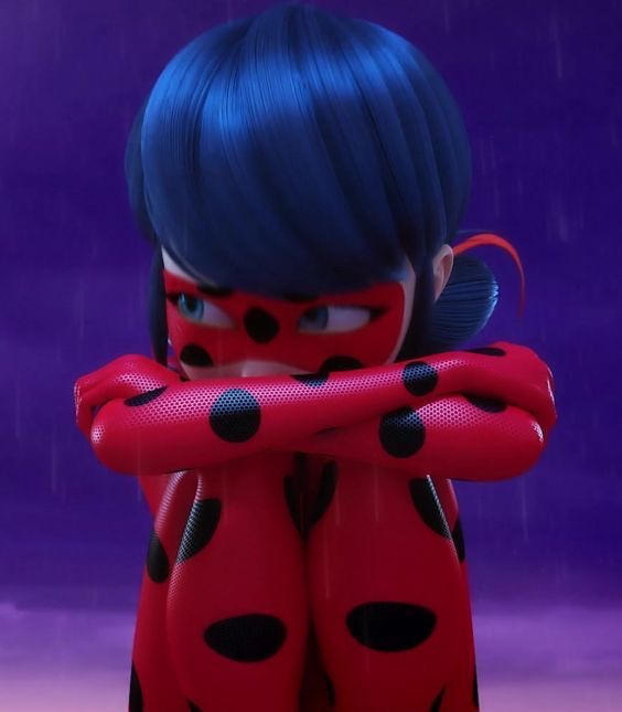 Ladybug watches blue as he comforts her by noelbutler2578 on DeviantArt