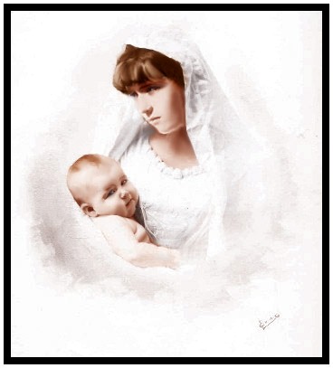 Anastasia Nikolaevna and baby