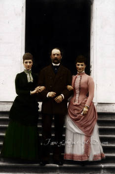 Christian IX. with daughters