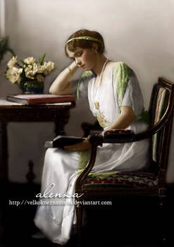 Grand Duchess Olga reading