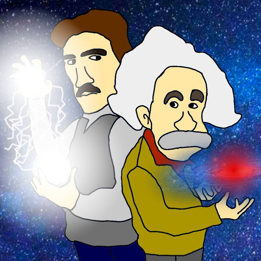 Albert Einstein And Nicola Tesla By NavyBallAnimations On DeviantArt albert-einstein-and-nicola-tesla-by-navyballanimations-on-deviantart