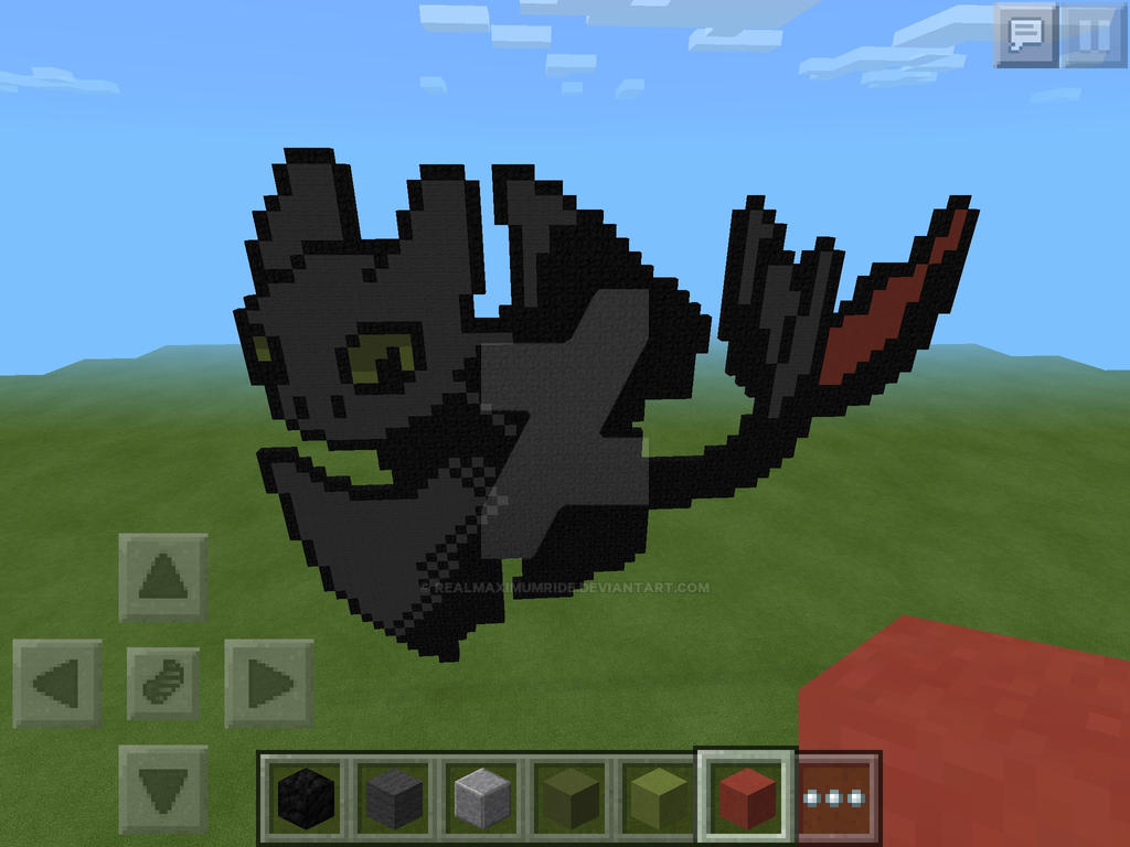 Toothless Pixel Art by REALMaximumRide on DeviantArt