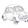 4cv renault cartoon