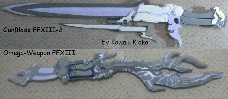Omega Weapon FFXIII and GunBlade FFXIII-2 Progress by CiriCosplay on ...