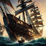 Pirate Ship Attacking 