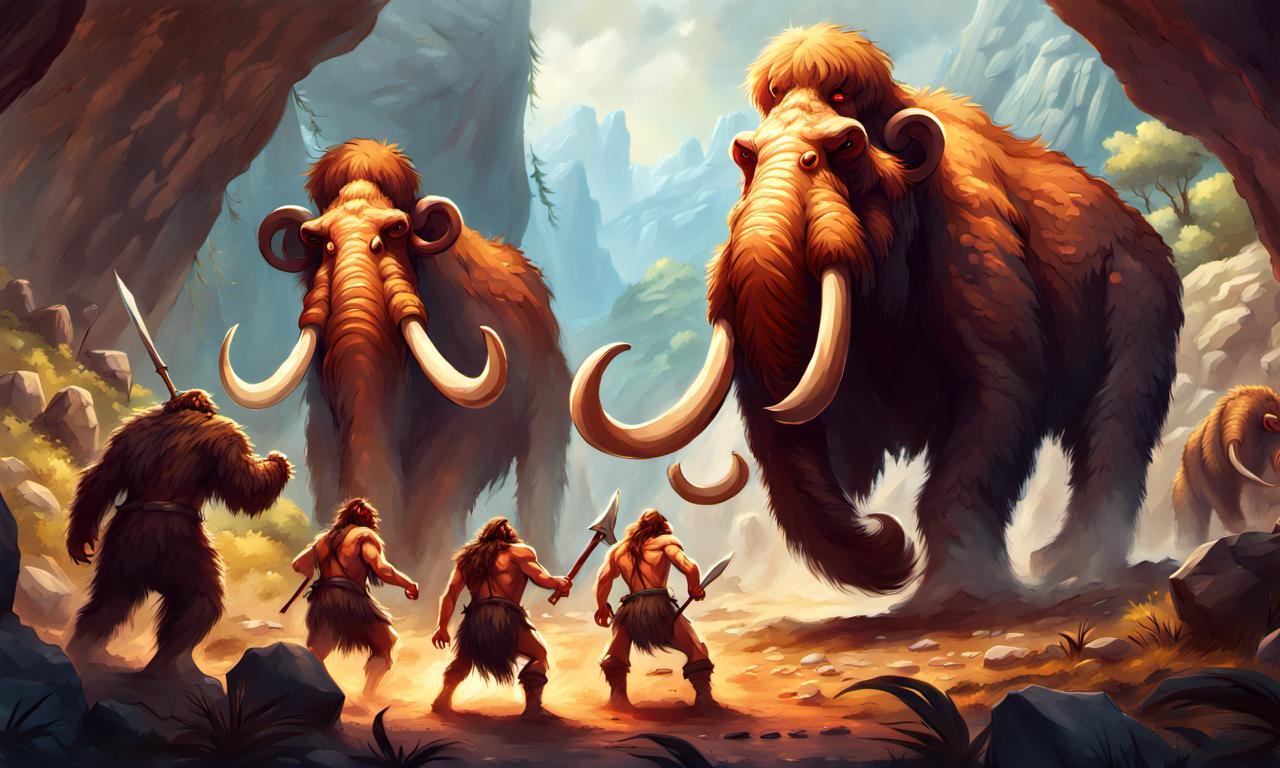 Prehistoric Ravin Prehistoric Landscape With Cave Men 7 by jimpen1967 on DeviantArt