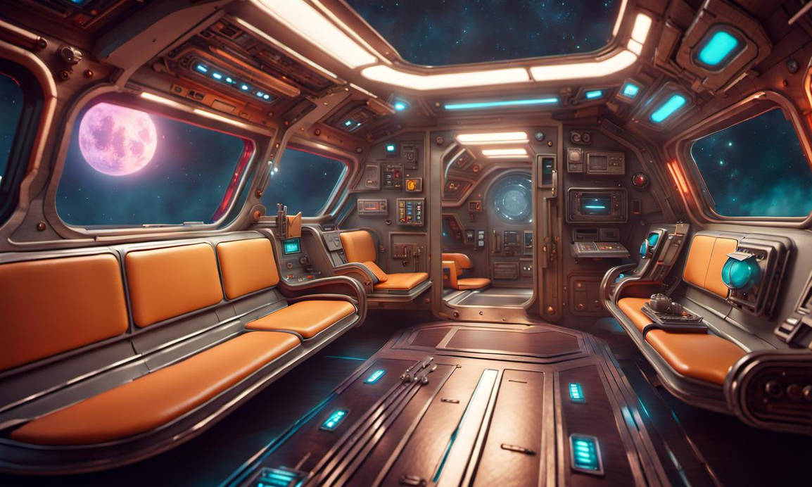 60's Style Syf Spaceship shuttle interior by jimpen1967 on DeviantArt
