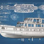 Exploded View Of A 1950's Pleasure Boat  3