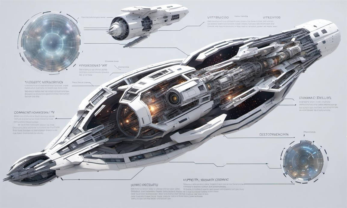 Spaceship Exploded Exploded View Of Futuristic Spaceship 2 by jimpen1967 on DeviantArt