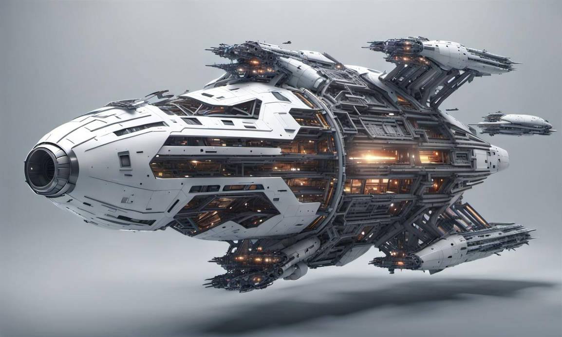 Spaceship Exploded Exploded View Of Futuristic Spaceship 3 by jimpen1967 on DeviantArt