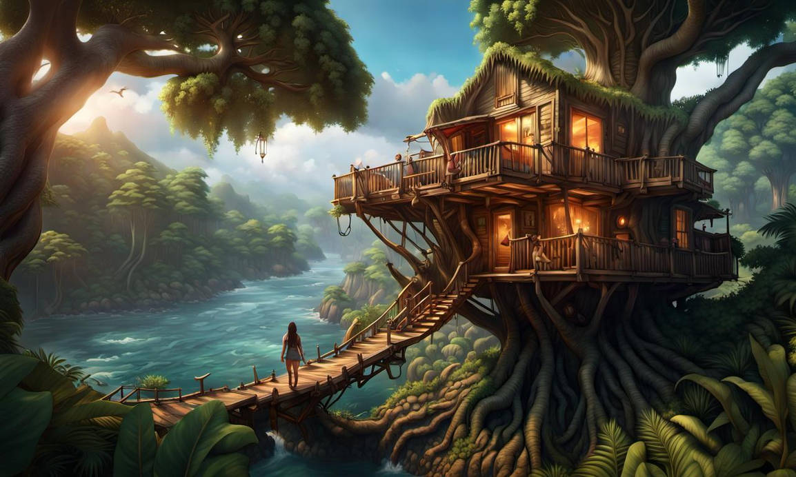 island tree house 5 by jimpen1967 on DeviantArt